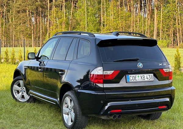 BMW X3 cena 41900 przebieg: 237000, rok produkcji 2007 z Węgorzewo małe 781